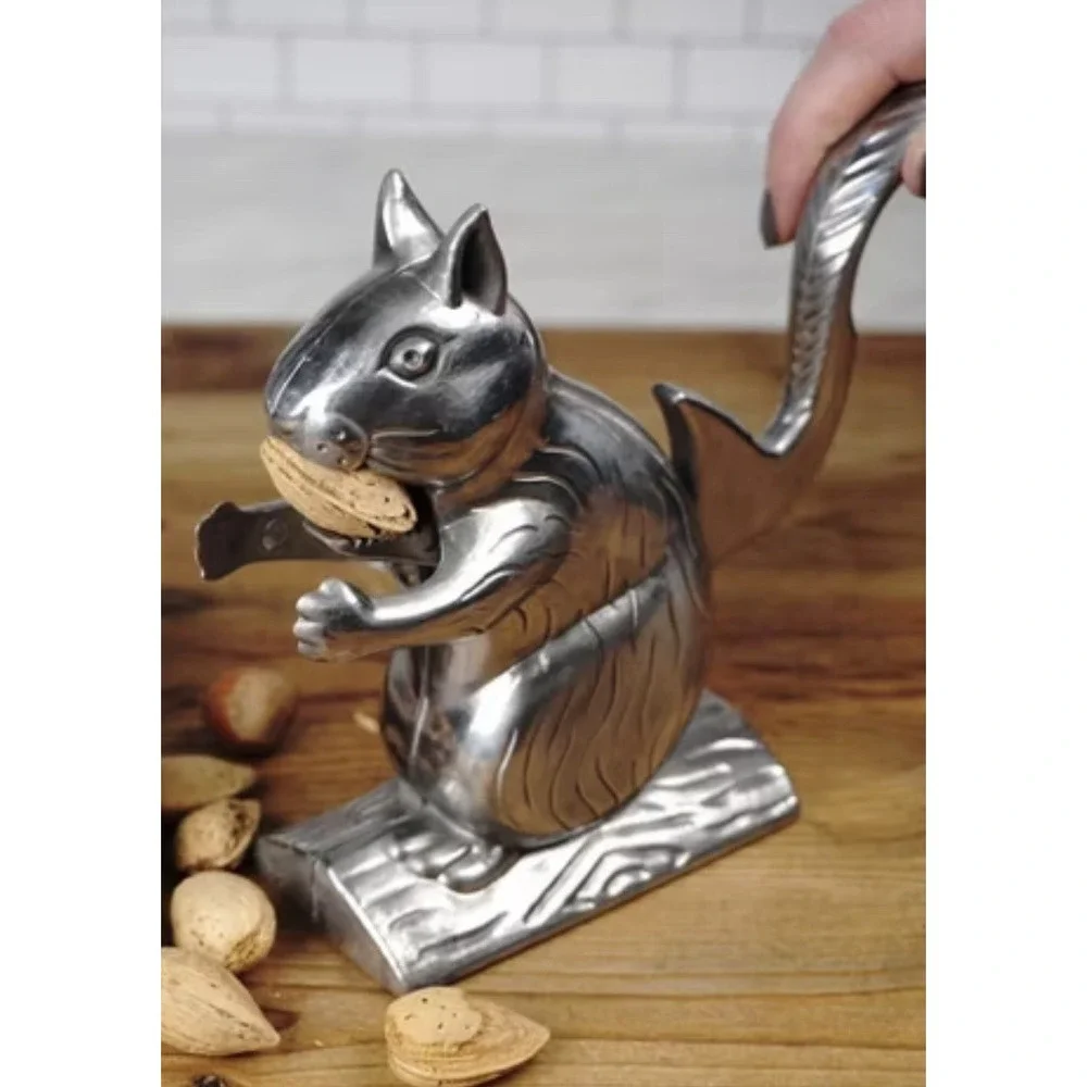Squirrel Nutcracker Davy Crackett Nut Cracker Mechanical‎ Cast Aluminum